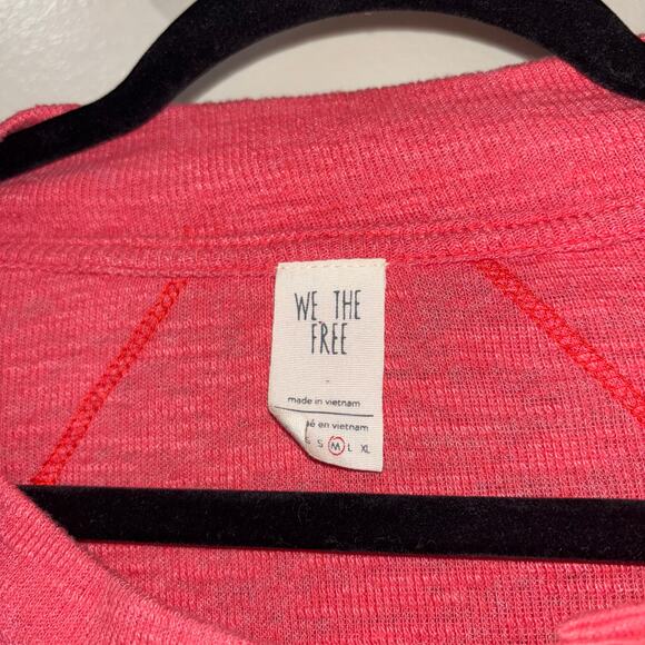 We The Free Free People Coral Button Neck Long Sleeve Top - Size Medium - Picture 11 of 13
